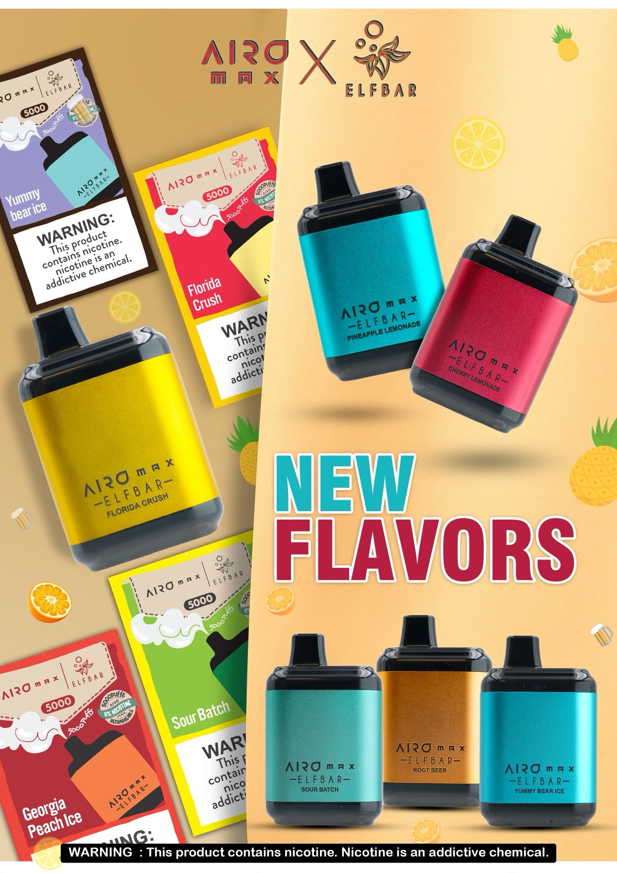 AEROMAX BY ELFBAR 5000 PUFFS (pack of 10) Zenn Vapes