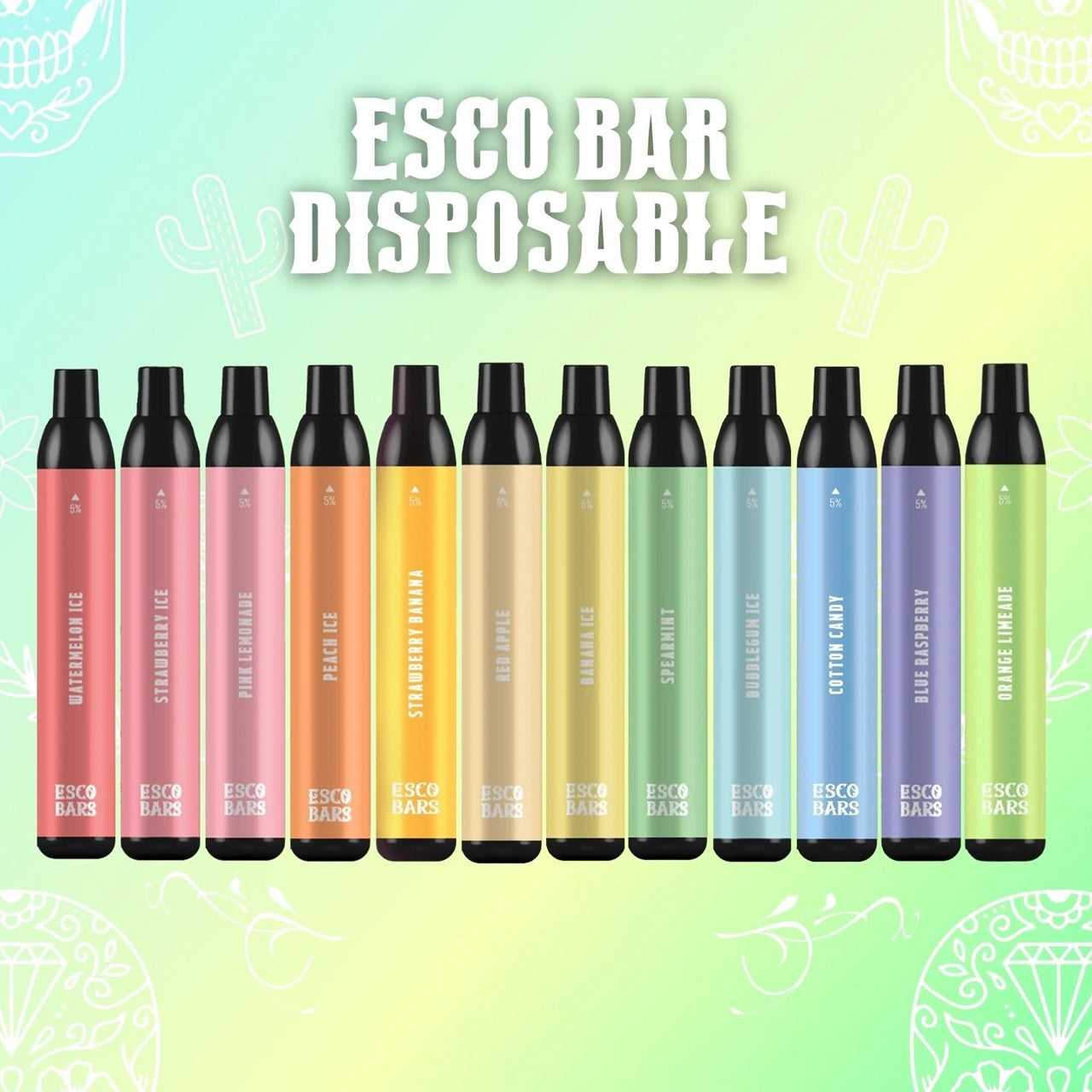 ESCO BAR 2500 PUFFS DISPOSABLE VAPE (pack of 10) Zenn Vapes ESCO BAR 2500 PUFFS DISPOSABLE VAPE (pack of 10) Zenn Vapes
