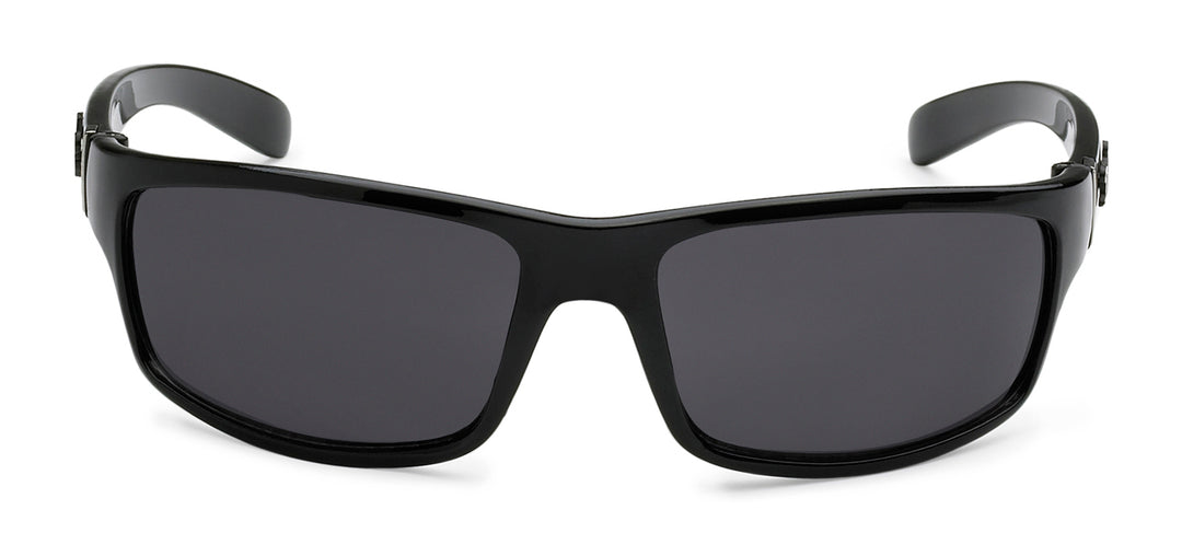 Locs 8Loc9025-BK Polish Black Men'S Sunglasses (Pack of 12)