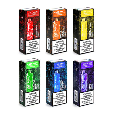 LOST MARY MO5000 DISPOSABLE VAPE POD (1 COUNT) BUY 2 OR MORE FOR 15% OFF. 30% OFF WITH PURCHASE OF 10.