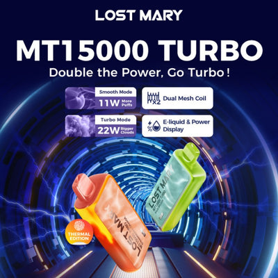 LOST MARY MT15000 TURBO DISPOSABLE VAPE BUY 2 OR MORE GET 15% OFF, BUY 10 GET 30% OFF