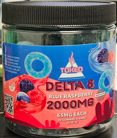 TOKED- Delta 8  2000mg Gummies