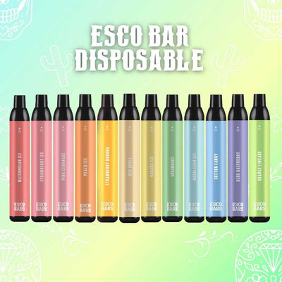 ESCO BAR 2500 PUFFS DISPOSABLE VAPE (1 COUUNT) BUY 2 OR MORE FOR 15% OFF. 30% OFF WITH PURCHASE OF 10.