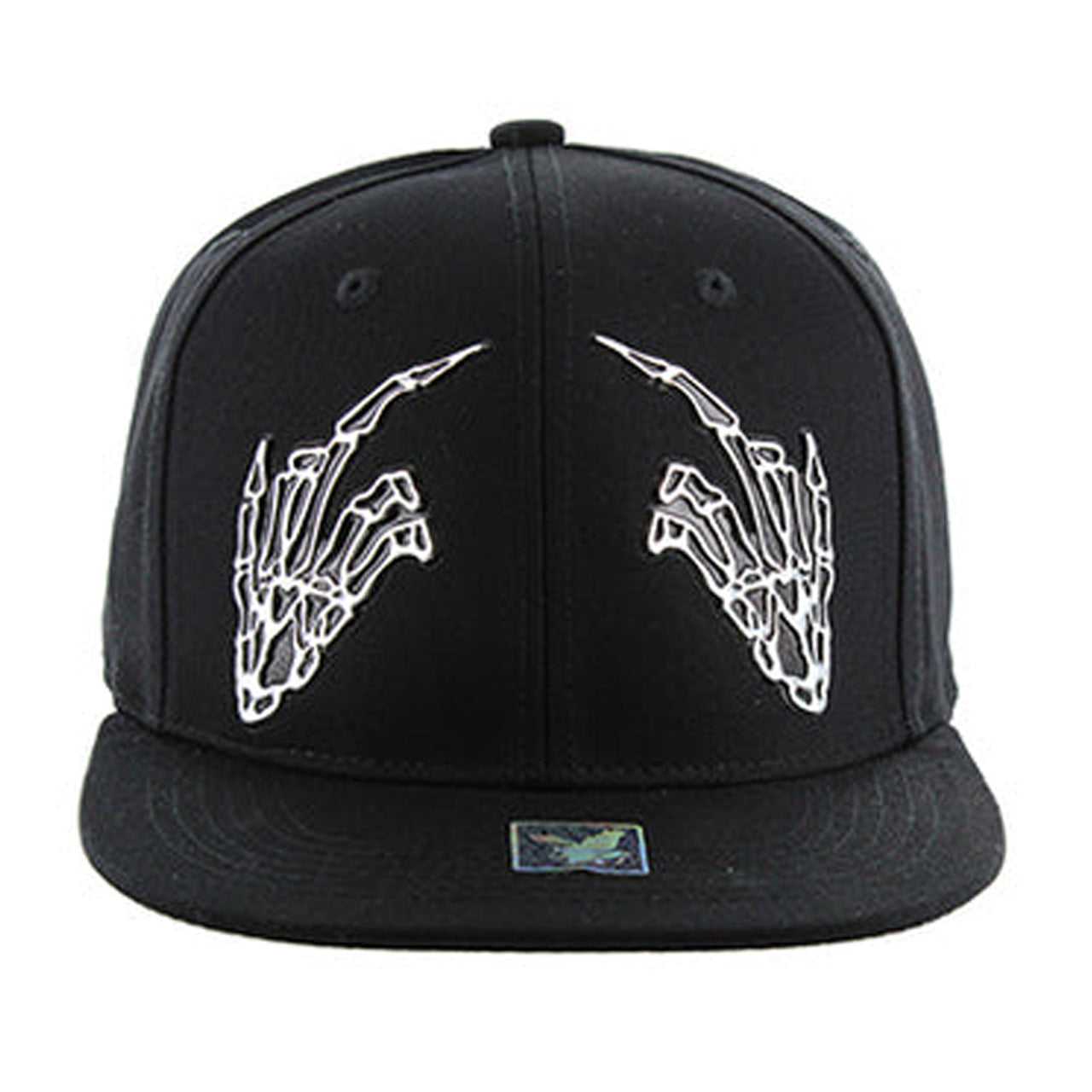 SM052 Finger Snapback Hat - Solid Black (Pack of 12) – Zenn Vapes