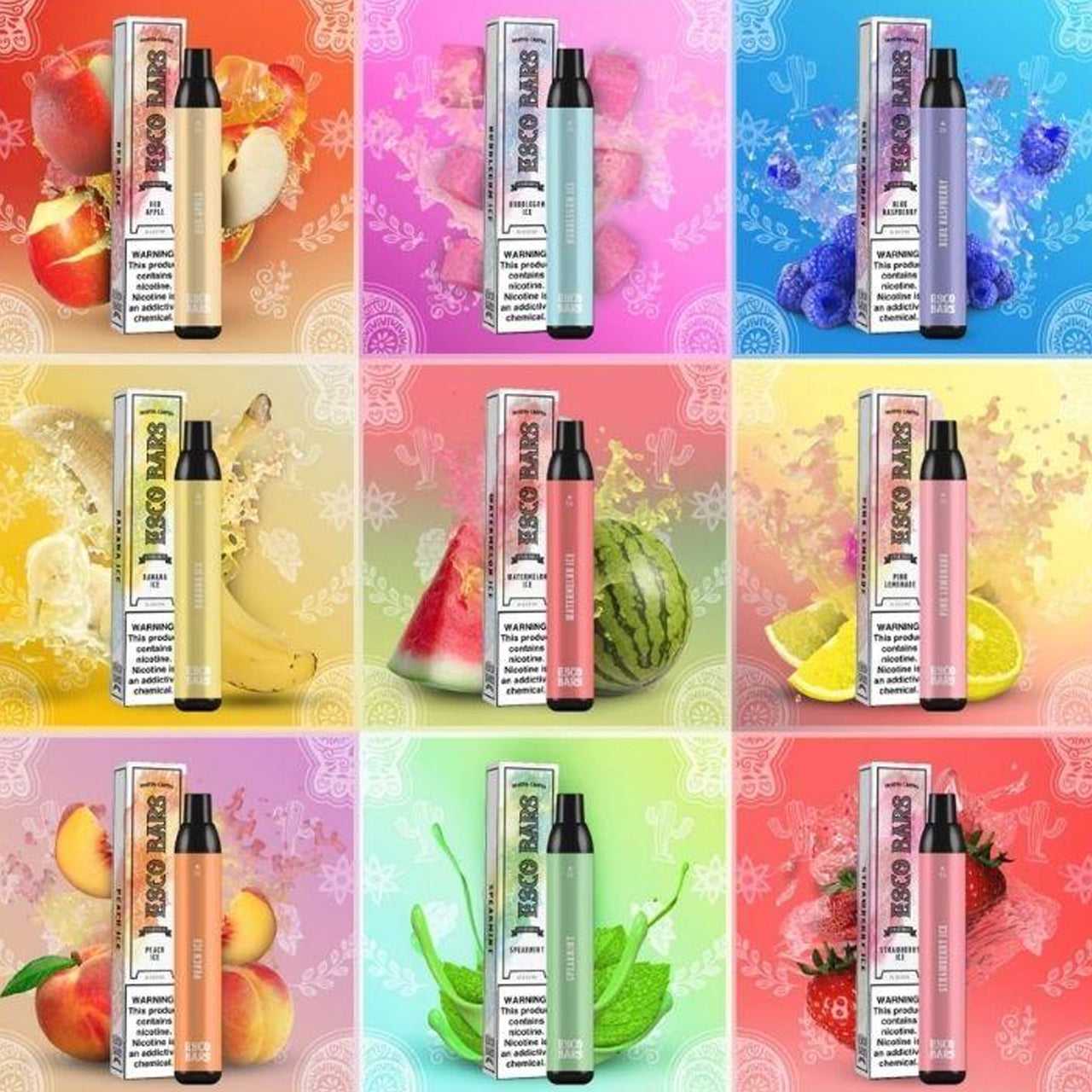 ESCO BAR 2500 PUFFS DISPOSABLE VAPE (1 COUUNT) BUY 2 OR MORE FOR 15% O Zenn Vapes ESCO BAR 2500 PUFFS DISPOSABLE VAPE (1 COUUNT) BUY 2 OR MORE FOR 15% O Zenn Vapes