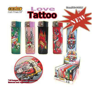WINLITE - Love Tattoo Lighter 80-610LT (Pack of 50)