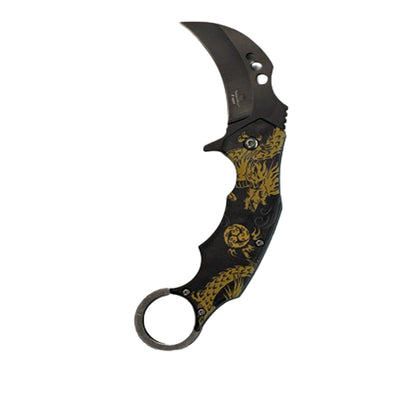 Karambit knife - Dragon - Stainless Steel Fixed Blade Knife