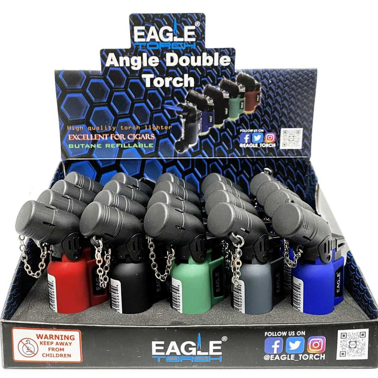 Eagle Torch - Gun Angled Double Torch PT150AD (Pack of 20)